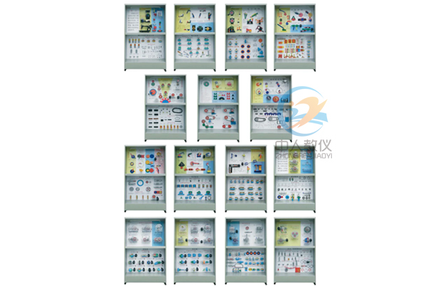 語音同步解說機(jī)械綜合式陳列柜,機(jī)械綜合教學(xué)陳列柜